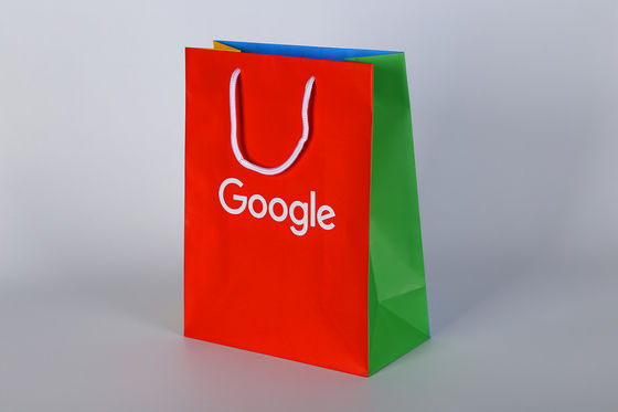 2022 nieuw ontwerp Custom Printed Paper Gift Bags Met katoenen touw