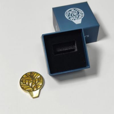 2024 New Design Kaviaar Tin Opener Gift Box Sleutel Gift Box Met Logo 50x50x38mm