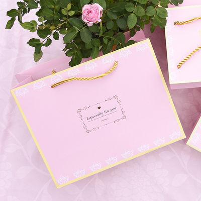 Elegante decoratieve papieren zakken, UV coating papier boodschappenzakken met handvaten