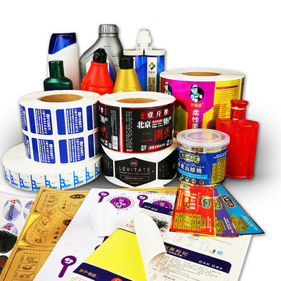 Waterbestendige vinyl business stickers logo gedrukt met papier / pvc / huisdier materiaal
