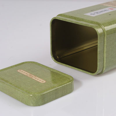 Hoogwaardige metalen tin doos rechthoekige lege metalen olie blik met CMYK / Pantone kleur