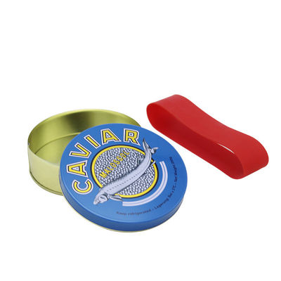 Lichte ronde kaviaarverpakking, lege kaviaarblikken 100g 125g 250g 500g
