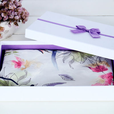 handgemaakte rechthoekige stijve cadeaubon, aangepaste papieren stijve karton verpakkingsdoos