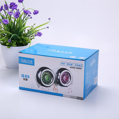 Soft Touch Custom Carton Box Warmtebescherming Voor Mini Luidspreker Verpakking
