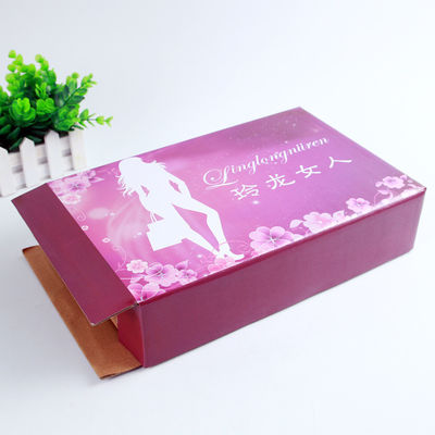 Persoonlijk gedrukte kartonnen verpakkingsdozen, ondergoed verpakkingsdoos voor vrouwen BH's