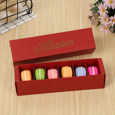 Flexo-printing voedselverpakkingsdoos Open Top Eco-vriendelijk voor macaron