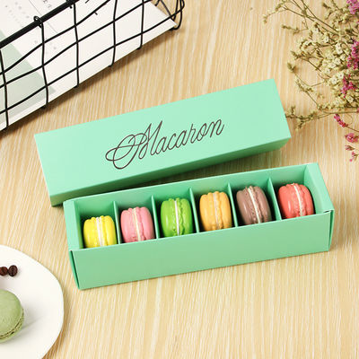 Flexo-printing voedselverpakkingsdoos Open Top Eco-vriendelijk voor macaron