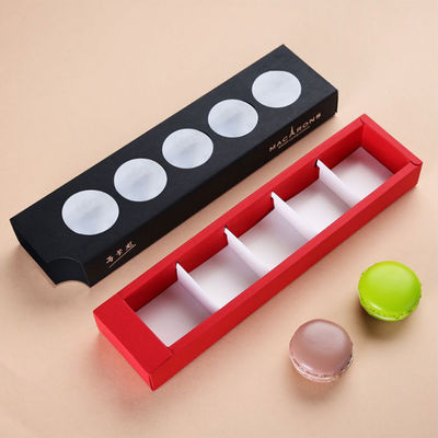 Elegant ontworpen kast verpakking, opvouwbare macaron verpakkingsdozen