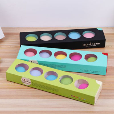 Elegant ontworpen kast verpakking, opvouwbare macaron verpakkingsdozen