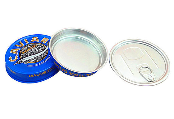 3.5oz 7oz Ring Pull Kaviaar Verpakking Container, Aluminium Kaviaar Tin Box