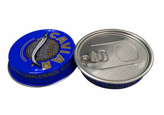 3.5oz 7oz Ring Pull Kaviaar Verpakking Container, Aluminium Kaviaar Tin Box
