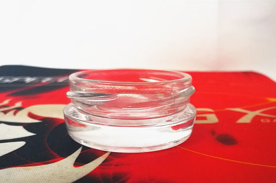 Groothandel hoge transparante 0,5 oz 15-20 gram glas kaviaar pot met metalen deksel in verschillende kleuren