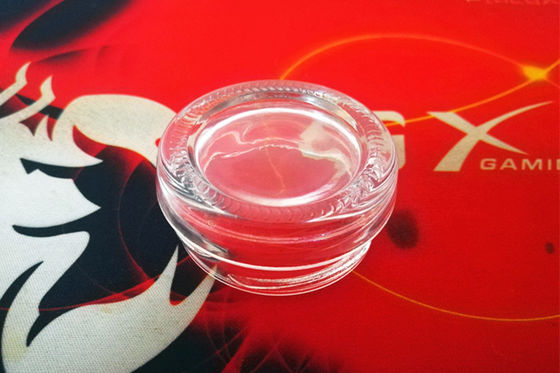 Groothandel hoge transparante 0,5 oz 15-20 gram glas kaviaar pot met metalen deksel in verschillende kleuren