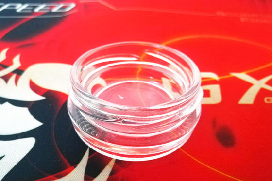 Groothandel hoge transparante 0,5 oz 15-20 gram glas kaviaar pot met metalen deksel in verschillende kleuren