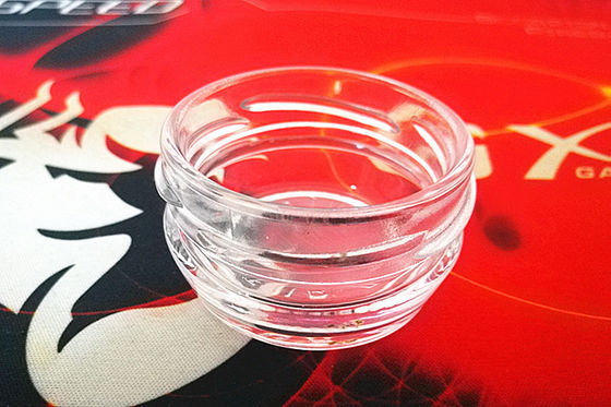 Hoog transparante glazen kaviaar pot 1 oz 28-30 gram met metalen deksel FDA goedgekeurd