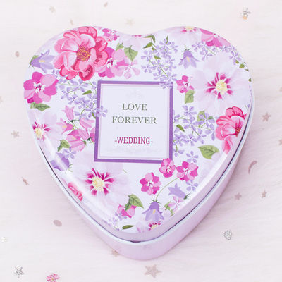 Candy verpakking metalen tin doos hartvormige voor Valentijnsdag en verjaardag