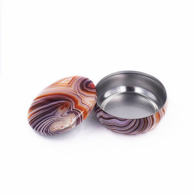 Gepersonaliseerde ontwerp metalen blikdoos, kleine ronde metalen blikjes voor koekjes verpakking