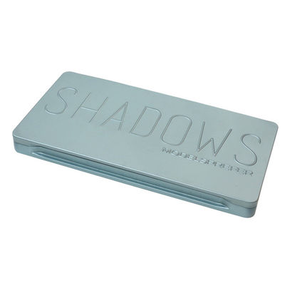 Rectangular hinged tin containers, cosmetische tin box voor eyeshadow palet