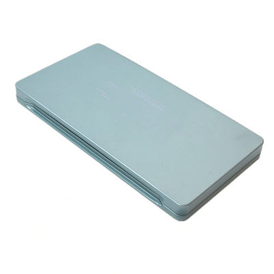 Rectangular hinged tin containers, cosmetische tin box voor eyeshadow palet