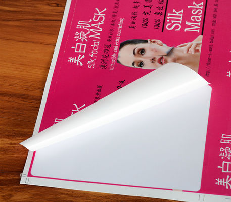Volkleurige logo label stickers Sterke kleefstof voor cosmetische vrouwenmasker