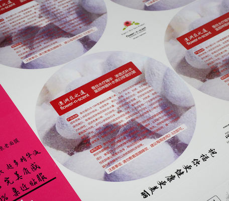 Volkleurige logo label stickers Sterke kleefstof voor cosmetische vrouwenmasker