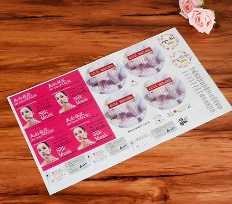 Volkleurige logo label stickers Sterke kleefstof voor cosmetische vrouwenmasker