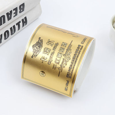 Matt Gold Logo Label Stickers, Multi Shape Print je eigen wijnfles labels