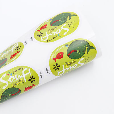 Kinderen logo label Stickers Cartoon Transparante elektrostatische label