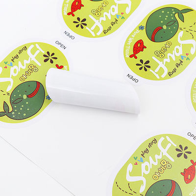 Kinderen logo label Stickers Cartoon Transparante elektrostatische label