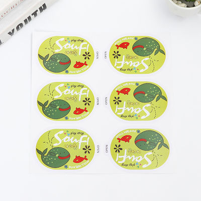 Kinderen logo label Stickers Cartoon Transparante elektrostatische label