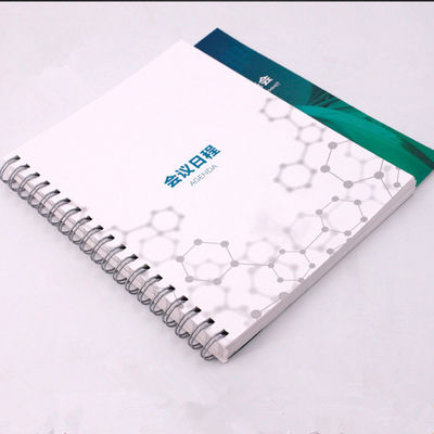 Verniscoating Ring Bound Book Printing Custom Color Voor promotie