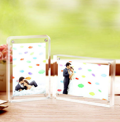 Hoge helderheid Magnetisch Foto Frame Acrylmateriaal met dubbelzijdig