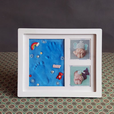 Ornamenten herinnering foto frame 28X23CM hand- en voetafdruk frame kit