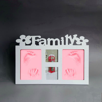 Houten babyhand- en voetafdrukkoers