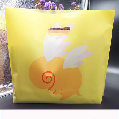 Logo pitented plastic tassen met handgrepen, die cut plastic zakken voor winkelen