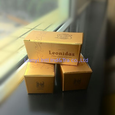 Kleine chocolade vouwbare voedselpapierdoos