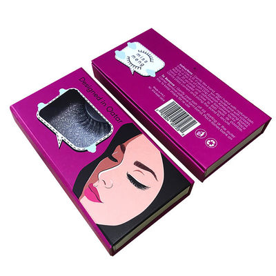 Magnetische opvouwbare luxe kartonnen doos met logo valse wimpers verpakking