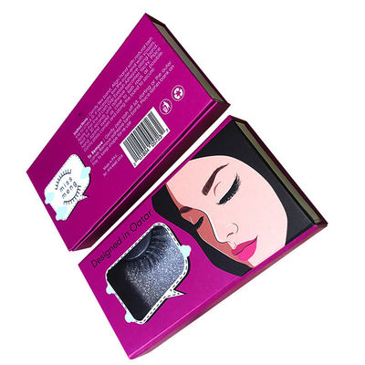 Magnetische opvouwbare luxe kartonnen doos met logo valse wimpers verpakking