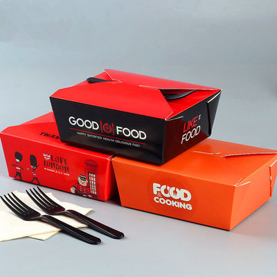 Papier voedselverpakkingsdoos voor lunch, mini-verpakkingsdozen.