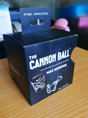 Afdrukken van platte zwarte kanonbal Custom Paper Box Packaging For Children's Ball