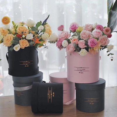 Echte Rose Rigid Paper Gift Box Ronde en Vierkante Bloemendoos Met Ribbon