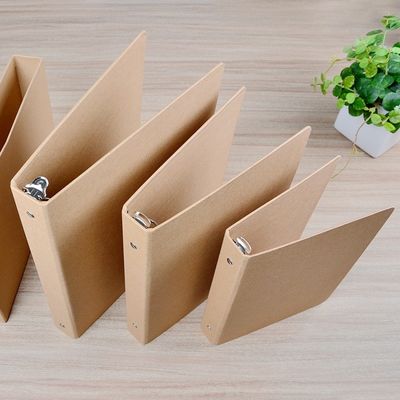 UV-coating A6 A5 Kraftpapier dossier folder met ring gebonden