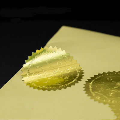 Waterdichte embossing CMYK 3D logo label stickers voor cosmetica