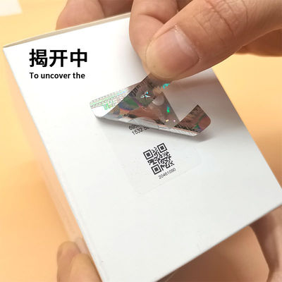 Elektronische anti-vervalsingslabel met QR-code waterdicht