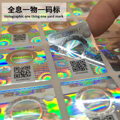 Elektronische anti-vervalsingslabel met QR-code waterdicht