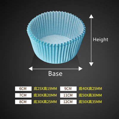 Anti-olie PE-laminatie bruiloft Cupcake-liners Offsetprinting