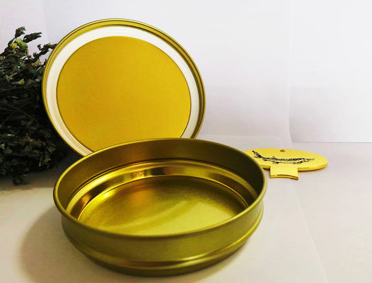 125 g ronde lege vacuüm kaviaar blik met 0,28 mm tinplate materiaal