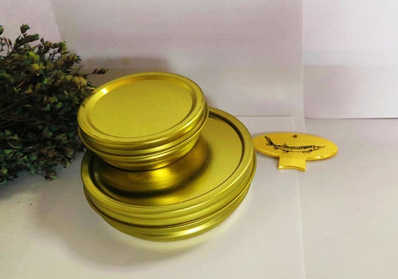 125 g ronde lege vacuüm kaviaar blik met 0,28 mm tinplate materiaal